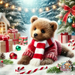 Cute Bears wallpaper – christmas, snow, square