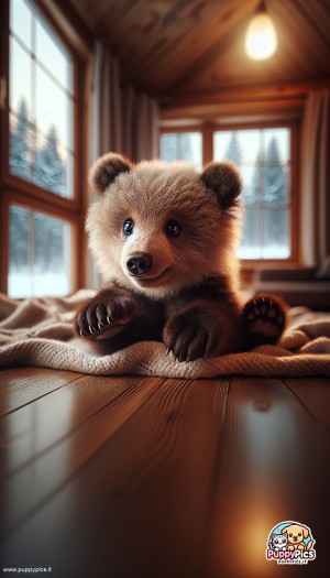 Cute Bears wallpaper – bear, playful, cozy home, winter, mobile wallpaper