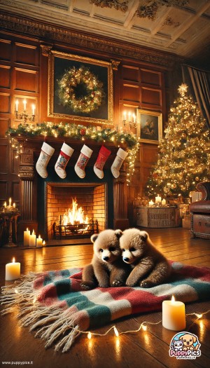 Cute Bears wallpaper – christmas, mobile wallpaper, fireplace