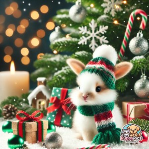 Cute Bunnies wallpaper – christmas, home, square