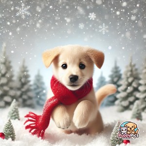 Cute Dogs wallpaper – christmas, square, snow